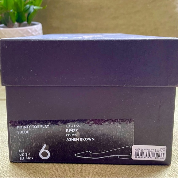 Brand New J Crew Pointy Toe Tan Suede Flats - Picture 8 of 9